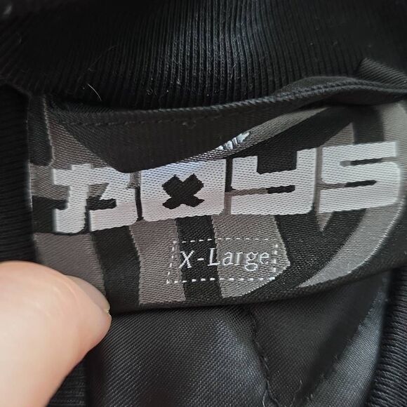 The Boys Mens Size XL Black White Saturdays for the Boys Button Up Bomber Jacket - Picture 2 of 8